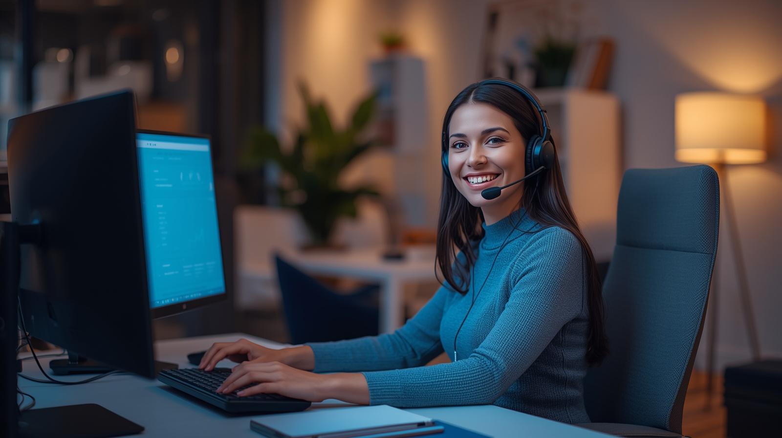 Modern workspace setup for franchise training and support